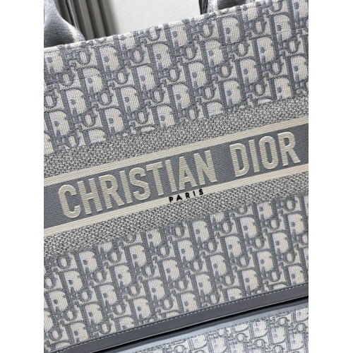 DIOR Small Dior Book Tote - Grey