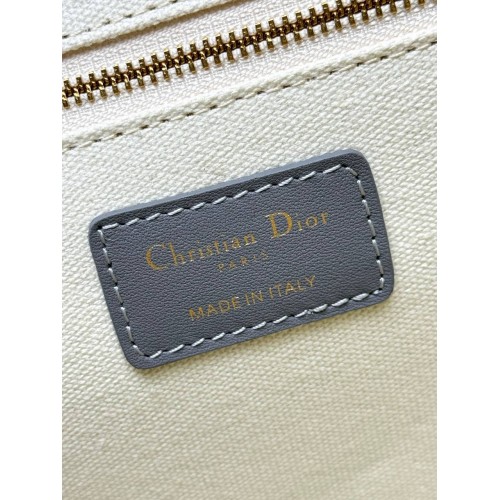 DIOR Small Dior Book Tote - Grey