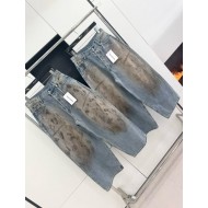 ACNE STUDIOS 2024SS Dirty Ink-Splashed Jeans