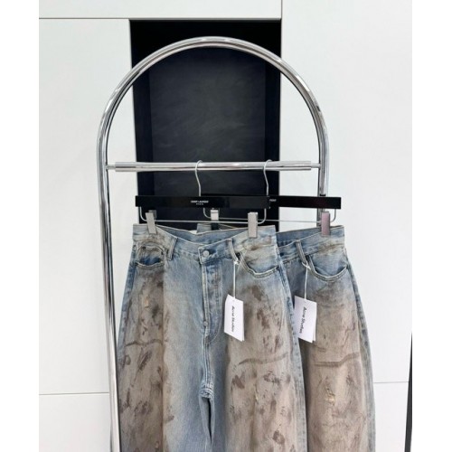 ACNE STUDIOS 2024SS Dirty Ink-Splashed Jeans ACNE STUDIOS 2024SS Dirty Ink-Splashed Jeans