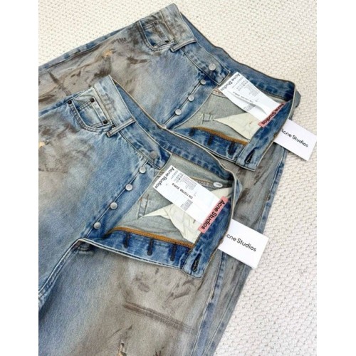 ACNE STUDIOS 2024SS Dirty Ink-Splashed Jeans ACNE STUDIOS 2024SS Dirty Ink-Splashed Jeans