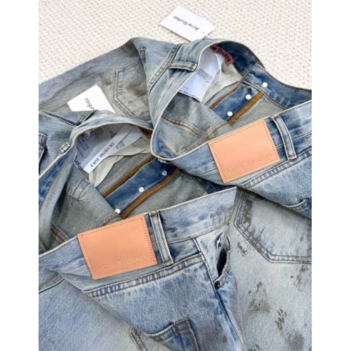 ACNE STUDIOS 2024SS Dirty Ink-Splashed Jeans ACNE STUDIOS 2024SS Dirty Ink-Splashed Jeans