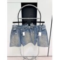 ACNE STUDIOS 2024SS Ink-Splashed Shorts with Belt