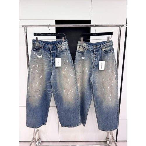 ACNE STUDIOS 2024SS Ink-Splatter Tie-Dye Print Jeans ACNE STUDIOS 2024SS Ink-Splatter Tie-Dye Print Jeans