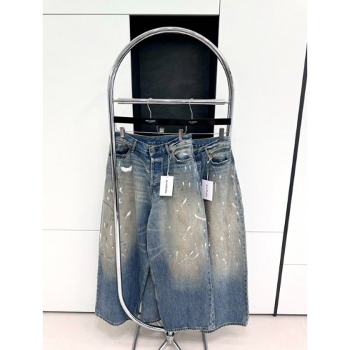 ACNE STUDIOS 2024SS Ink-Splatter Tie-Dye Print Jeans ACNE STUDIOS 2024SS Ink-Splatter Tie-Dye Print Jeans