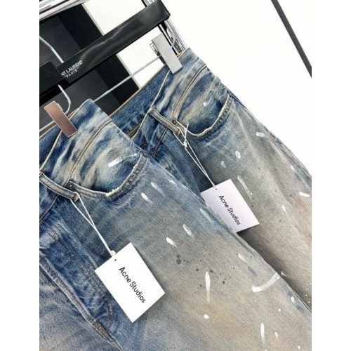 ACNE STUDIOS 2024SS Ink-Splatter Tie-Dye Print Jeans ACNE STUDIOS 2024SS Ink-Splatter Tie-Dye Print Jeans