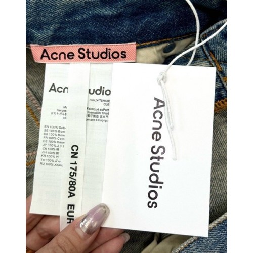 ACNE STUDIOS 2024SS Ink-Splatter Tie-Dye Print Jeans ACNE STUDIOS 2024SS Ink-Splatter Tie-Dye Print Jeans