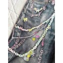ACNE STUDIO 2025SS New Candy Chain 3D Printed Denim Shorts ACNE STUDIO 2025SS New Candy Chain 3D Printed Denim Shorts
