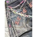 ACNE STUDIO 2025SS New Candy Chain 3D Printed Denim Shorts ACNE STUDIO 2025SS New Candy Chain 3D Printed Denim Shorts