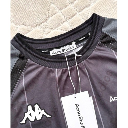 ACNE STUDIOS 25SS Joint Splicing Sports Short Sleeve - Dark Gray ACNE STUDIOS 25SS Joint Splicing Sports Short Sleeve - Dark Gray
