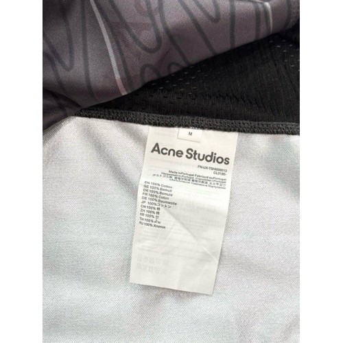 ACNE STUDIOS 25SS Joint Splicing Sports Short Sleeve - Dark Gray ACNE STUDIOS 25SS Joint Splicing Sports Short Sleeve - Dark Gray
