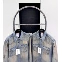 ACNE STUDIOS 2024FW Premium Washed Ink-Splashed Denim Jacket ACNE STUDIOS 2024FW Premium Washed Ink-Splashed Denim Jacket
