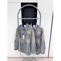 ACNE STUDIOS 2024FW Premium Washed Ink-Splashed Denim Jacket ACNE STUDIOS 2024FW Premium Washed Ink-Splashed Denim Jacket
