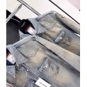 ACNE STUDIOS 2024FW Premium Washed Ink-Splashed Denim Jacket ACNE STUDIOS 2024FW Premium Washed Ink-Splashed Denim Jacket