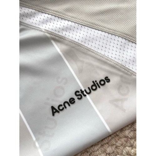 ACNE STUDIOS 25SS Joint Splicing Sports Short Sleeve - Light Gray