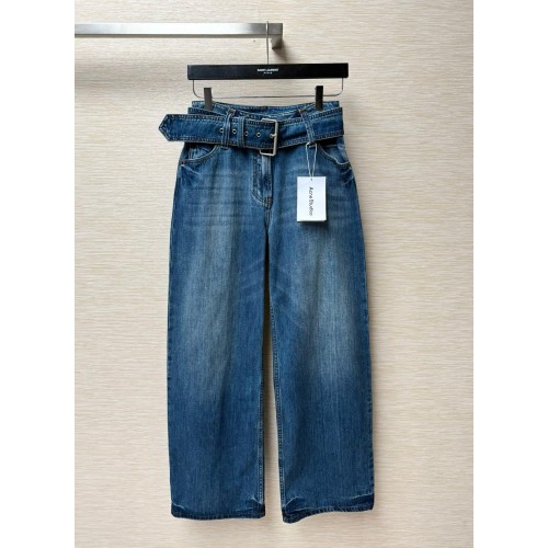 ACNE STUDIOS Wide Leg Jeans - Blue