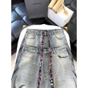 BALENCIAGA 2024FW Hand-painted Totem Printed Baggy Jeans BALENCIAGA 2024FW Hand-painted Totem Printed Baggy Jeans