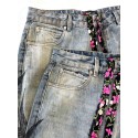 BALENCIAGA 2024FW Hand-painted Totem Printed Baggy Jeans BALENCIAGA 2024FW Hand-painted Totem Printed Baggy Jeans