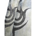 BALENCIAGA 2024FW Hand-painted Totem Printed Baggy Jeans BALENCIAGA 2024FW Hand-painted Totem Printed Baggy Jeans