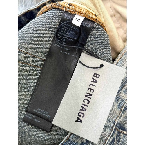 BALENCIAGA 2024FW Hand-painted Totem Printed Baggy Jeans BALENCIAGA 2024FW Hand-painted Totem Printed Baggy Jeans
