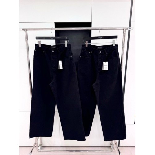 BALENCIAGA 2024SS Black Washed Jeans