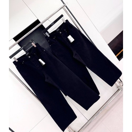 BALENCIAGA 2024SS Black Washed Jeans