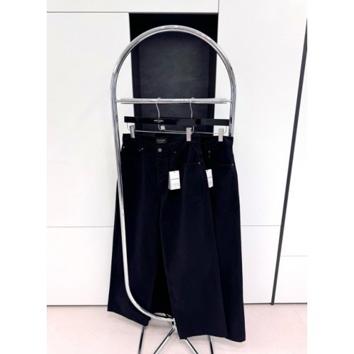 BALENCIAGA 2024SS Black Washed Jeans BALENCIAGA 2024SS Black Washed Jeans