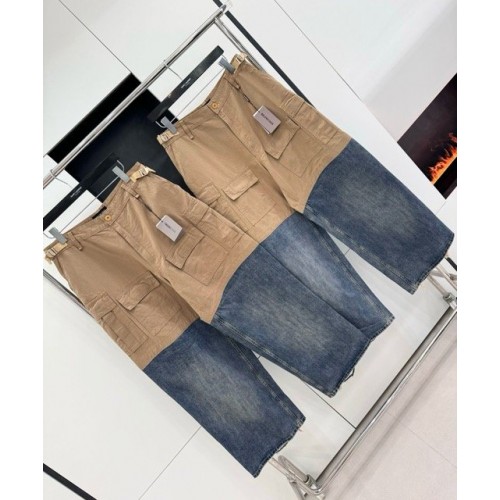 BALENCIAGA 2024SS Stitched Washed Distressed Jeans