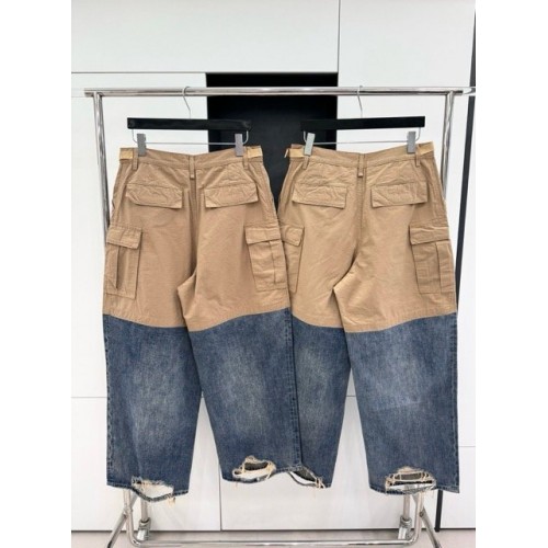BALENCIAGA 2024SS Stitched Washed Distressed Jeans BALENCIAGA 2024SS Stitched Washed Distressed Jeans