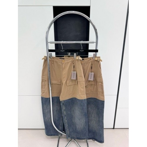 BALENCIAGA 2024SS Stitched Washed Distressed Jeans BALENCIAGA 2024SS Stitched Washed Distressed Jeans