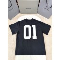 BALENCIAGA 2025SS Early Spring New 01 Printed Short Sleeve - Black BALENCIAGA 2025SS Early Spring New 01 Printed Short Sleeve - Black