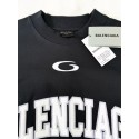 BALENCIAGA 2025SS Early Spring New 01 Printed Short Sleeve - Black BALENCIAGA 2025SS Early Spring New 01 Printed Short Sleeve - Black