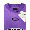 BALENCIAGA 2025SS Early Spring New 01 Printed Short Sleeve - Purple BALENCIAGA 2025SS Early Spring New 01 Printed Short Sleeve - Purple