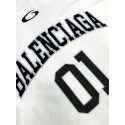 BALENCIAGA 2025SS Early Spring New 01 Printed Short Sleeve - White BALENCIAGA 2025SS Early Spring New 01 Printed Short Sleeve - White