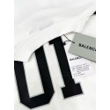 BALENCIAGA 2025SS Early Spring New 01 Printed Short Sleeve - White BALENCIAGA 2025SS Early Spring New 01 Printed Short Sleeve - White