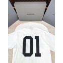 BALENCIAGA 2025SS Early Spring New 01 Printed Short Sleeve - White BALENCIAGA 2025SS Early Spring New 01 Printed Short Sleeve - White