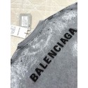 BALENCIAGA 2025SS Ink-Splashed Rendering Distressed Short Sleeves - Grey BALENCIAGA 2025SS Ink-Splashed Rendering Distressed Short Sleeves - Grey