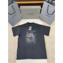 BALENCIAGA 2025SS Sailboat Washed Landscape Distressed Short Sleeve BALENCIAGA 2025SS Sailboat Washed Landscape Distressed Short Sleeve