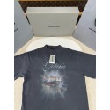 BALENCIAGA 2025SS Sailboat Washed Landscape Distressed Short Sleeve BALENCIAGA 2025SS Sailboat Washed Landscape Distressed Short Sleeve