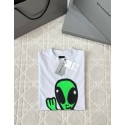 BALENCIAGA 25SS Alien Dissolving Smiley Face Fluorescent Short Sleeves - White BALENCIAGA 25SS Alien Dissolving Smiley Face Fluorescent Short Sleeves - White