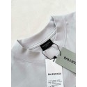 BALENCIAGA 25SS Alien Dissolving Smiley Face Fluorescent Short Sleeves - White BALENCIAGA 25SS Alien Dissolving Smiley Face Fluorescent Short Sleeves - White