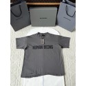 BALENCIAGA 25SS Distressed Grey Printed Short Sleeves BALENCIAGA 25SS Distressed Grey Printed Short Sleeves