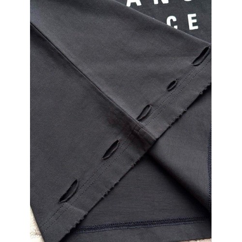 BALENCIAGA 25SS Eye Chart Printed Destroyed Short Sleeves BALENCIAGA 25SS Eye Chart Printed Destroyed Short Sleeves