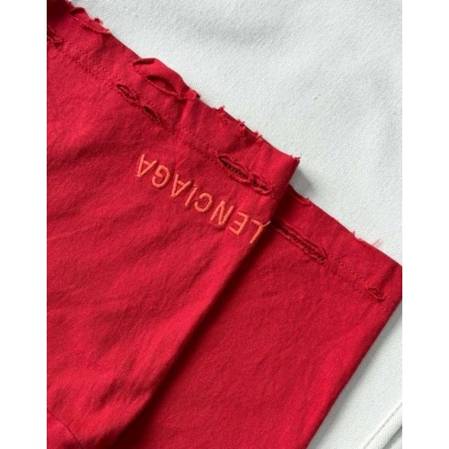 BALENCIAGA 25SS ISAB Red Faded Short Sleeves BALENCIAGA 25SS ISAB Red Faded Short Sleeves