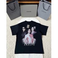 BALENCIAGA 25SS Kardashian Portrait Short Sleeves - Black