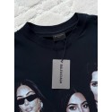 BALENCIAGA 25SS Kardashian Portrait Short Sleeves - Black BALENCIAGA 25SS Kardashian Portrait Short Sleeves - Black