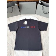 BALENCIAGA 25SS Nylon Printed Crew Neck Short Sleeve