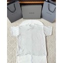 BALENCIAGA 25SS Pleated Portrait White Short Sleeve BALENCIAGA 25SS Pleated Portrait White Short Sleeve