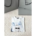 BALENCIAGA 25SS Pleated Portrait White Short Sleeve BALENCIAGA 25SS Pleated Portrait White Short Sleeve