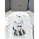 BALENCIAGA 25SS Pleated Portrait White Short Sleeve BALENCIAGA 25SS Pleated Portrait White Short Sleeve